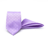 MAJESTIC LILAC TIE AND POCKET SQUARE SET